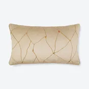 Beige Crackle Luxe Lumbar Cushion Cover