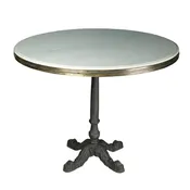 Avignon Bistro Table with Marble, Round
