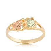 10k Black Hills Double Leaf Ring