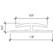 10′ WHITE FRP DIVIDER