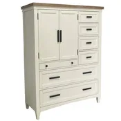 AMERICANA MODERN BEDROOM 2 Door Chest with 7 Drawers & Workstation