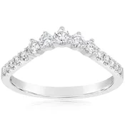 0.35 Carat Diamond Contour Band