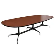 10ft Mid Century Eames Wood Conference Table