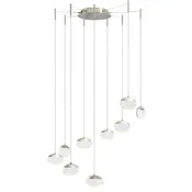 Abra Lighting Athena 9- Light Octopus Pendant with Teardrop Crystal