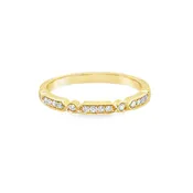 14K Art Deco Inspo Band