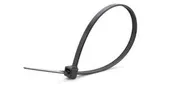 11" Nylon Black Cable Zip Tie, 50#, Pkg. 100