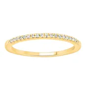 0.35CT RD DIAMONDS SET IN 14KT TTT WHITE YELLOW AND ROSE GOLD LADIES STACKABLE BAND