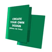 3 Prong Green Poly Folder