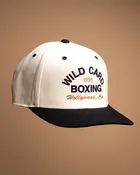 Wild Card Boxing Old School 1995 Logo Snapback Hat - Natural