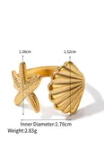 Beachy Charm Gold Ring