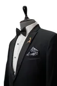 Black Italian Woolcrepe 2-piece Tuxedo