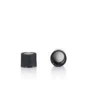 13-415 Black PP 14B Rubber Lined Continuous Thread Cap