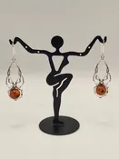 Amber Spider Amberman Earings