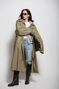 Classic Lightweight Belted Wrap Trench