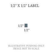 1/2" x 1/2" Engraved Label