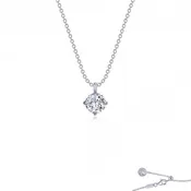 1.1ct CZ solitaire pendant