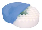 Convoluted Donut Cushion with Navy Cover