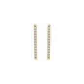 12 Diamond Bar Earrings