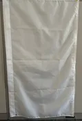 5'x3' White Solid Color flag - Finished with pole sleeve to fit 1" pole and closed top