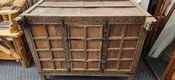 Antique Carved Horses Dowry Teakwood Chest Damchiya Majus Style