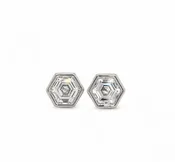 Hexagonal Diamond Studs