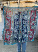 Vintage Honey Paisley Print  Silk Scarf