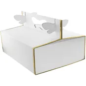 12.5" Floral Carrying Case Box - White