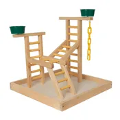 20" Playland Bird Perch with Cups