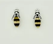 Amber Earrings, Bee Studs