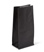 12-16 oz Matte Black Block Bottom Bag w/ Valve