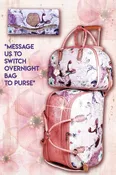 Arosa Elegant 3-Piece Flamingo wheeled Duffle  Bag Set[3pcs]