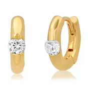 Chubby Huggie with Single CZ