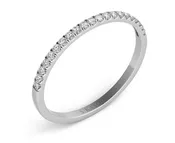 14k White Gold Diamond Annivesary Band 0.14 ct  New