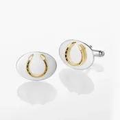 LIMITED EDITION Sterling Silver and 14k Kentucky Derby®Gold Cufflinks