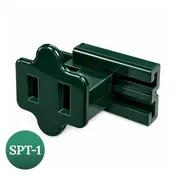18/2 Female Slide On Vampire Plug, SPT-1, Green, Breakaway Tab - Pack of 5