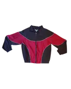 Goldie Funnel Neck Windbreaker - Brown/Red
