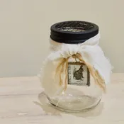 Bunny Themed Mason Jar with Flower Frog