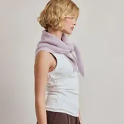 Alpaca Triangle Scarf - Wild Lilac