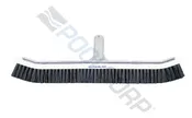 A&B Brush Curved Alum Wall Brush 18" Black Nylon Bristle - 3015