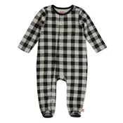 Buffalo Check Organic Cotton Footie