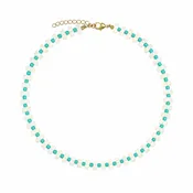 Chunky Candy Chip Opal & Turquoise Necklace