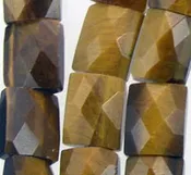 10mm Rectangle Tiger Eye Beads
