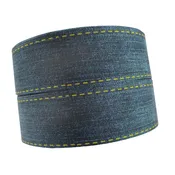 1.5" 38mm Stitched Blue Jean Denim Grosgrain Ribbon DIY Hair Bows Crafts