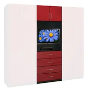 Aventa Wardrobe (Center Only) 4 Drawer 32 X 94