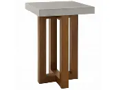 24" Keven Faux Concrete End Table