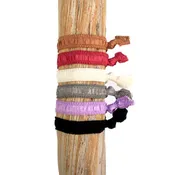 6 Pack Solid Earth Tone Hair Ties