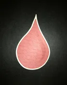Blood Drop Design Silly Patch