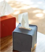 Small Merino Wool Felt Tissue Box Cover_DIJON — Barefoot Dwelling