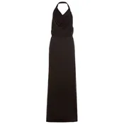 Bugle Bead Cowl Gown Black