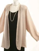 Daisy Jacket Pale Pink Embossed Rayon (Plus-Size)